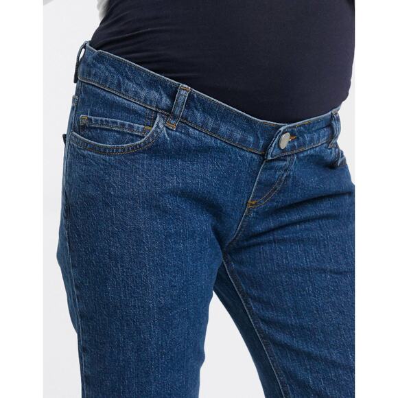 ASOS Maternity Blue Straight Leg Jeans Size 10 NWT - Picture 8 of 12